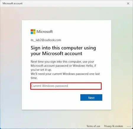 وصل کردن ویندوز 11 به اکانت مایکروسافت